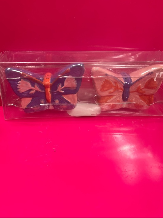 Other - Ceramic Butterfly Salt & Pepper Shakers - Pink & Purple